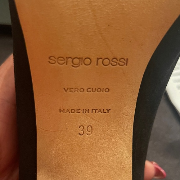 Vintage Sergio Rossi 
105mm Black Embellished Heeled
Women's Mules - Picture 6 of 8